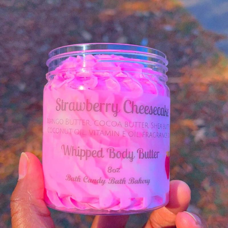 Strawberry cheesecake whipped body butter