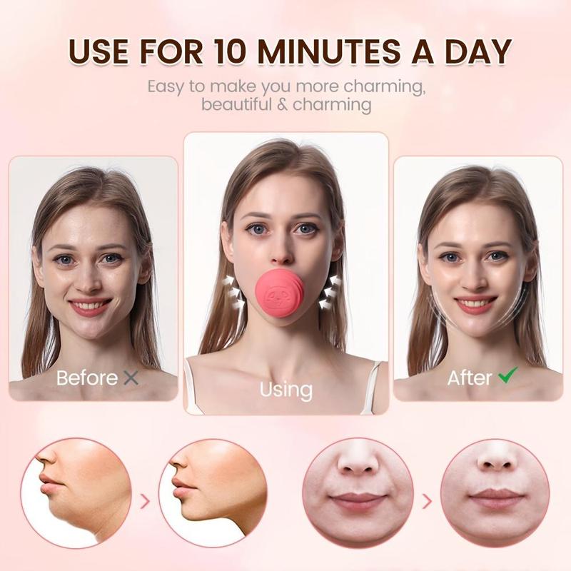 Face Muscle Trainer, Double Chin & Jawline Exercise Tool, Facial Muscle Exerciser, Face Skin Lift & Tightening Training Tool for Women & Men, Christmas Gift