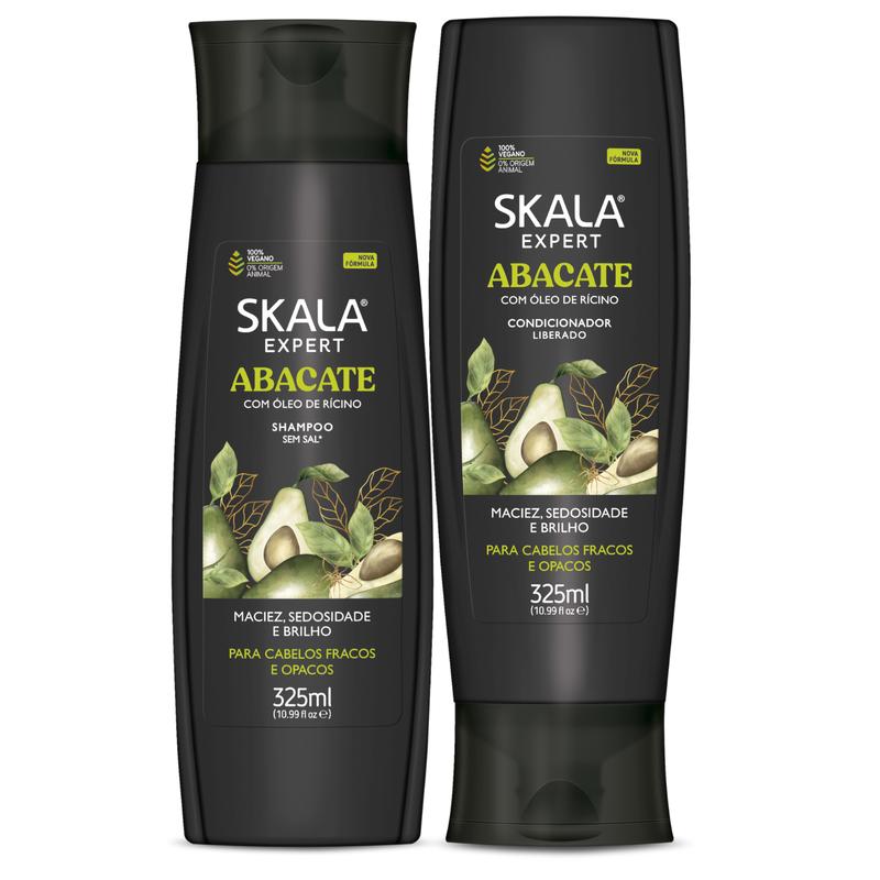 Skala Expert Avocado Shampoo and Condicional Kit - 325 ml - 100% Vegan