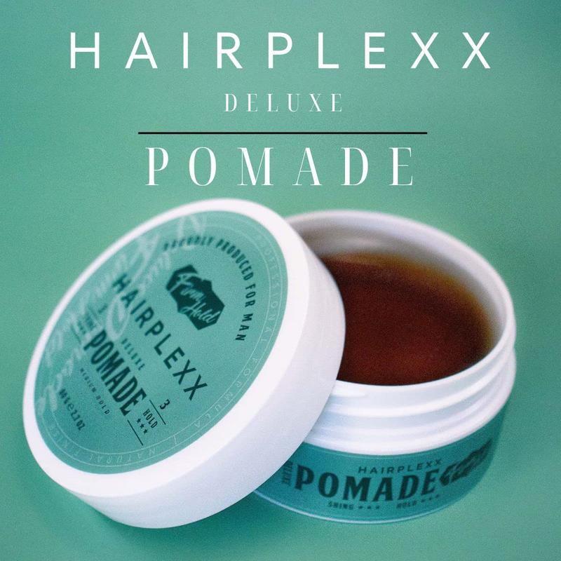 Hairplexx Pomade Edge Control Gel for both Men and Women - Create Hair Style with Shine Smooth & Moderate Hold, Paraben Free 80g (2.7 oz) Hair Styling