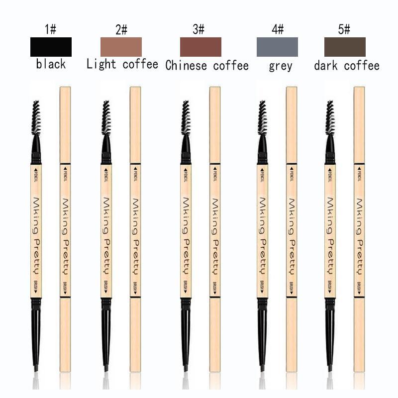 Double-ended Eyebrow Pencil, 1 Count Long Lasting Eyebrow Pencil, Brow Styling Brush, Brow Shading & Filling Pencil, Brow Brush Makeup Tool, Eye Makeup Products, Christmas Gift