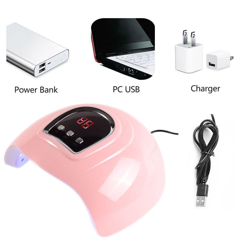 Nail Lamp Nail Art & Nail Care Machine, Portable Nail Dryer, Special Nail Polish Glue Baking Lamp for Nail Art DlY Use, Gentle Manicure Accessories for Home and Salon Use,Gifts for Girlfriends