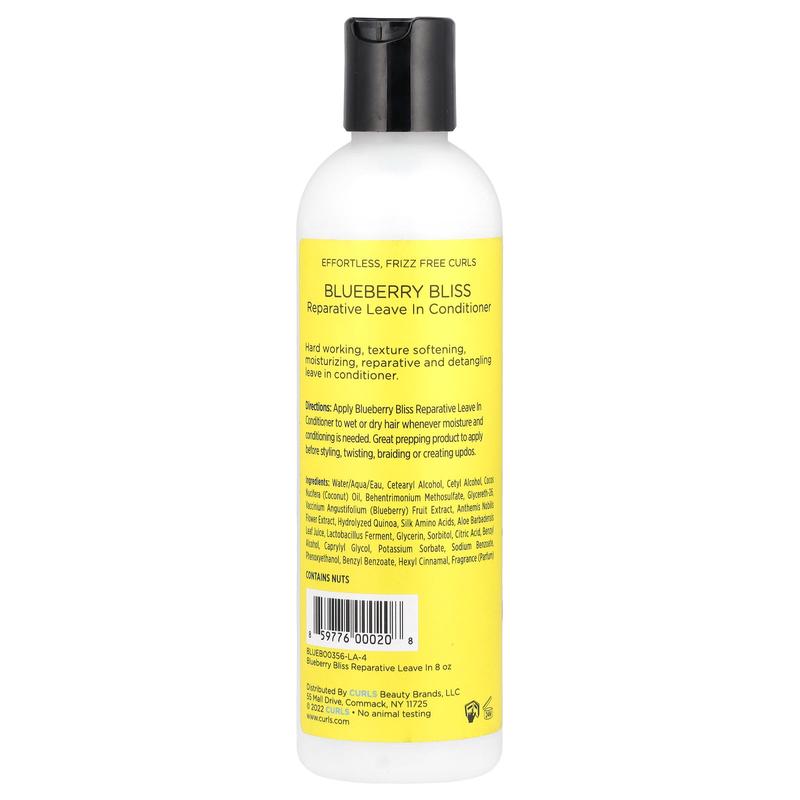 Curls Reparative Leave In Conditioner, Blueberry Bliss, 8 fl oz (236 ml)