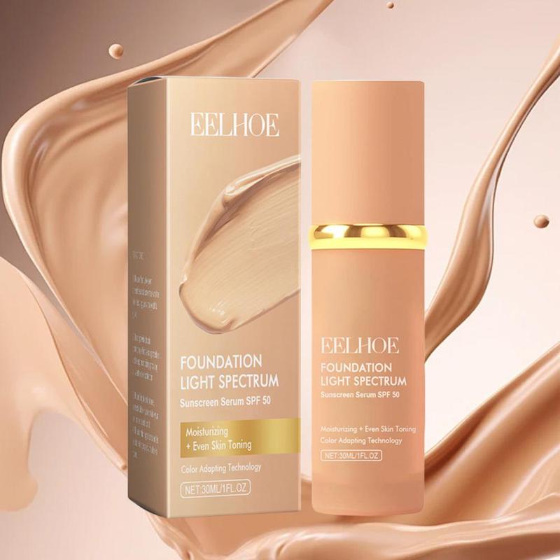 Long Lasting Liquid Foundation, Moisturizing Lightweight Concealer Foundation, Full Coverage Flawless Makeup Cream, Makeup Product for Women & Girls