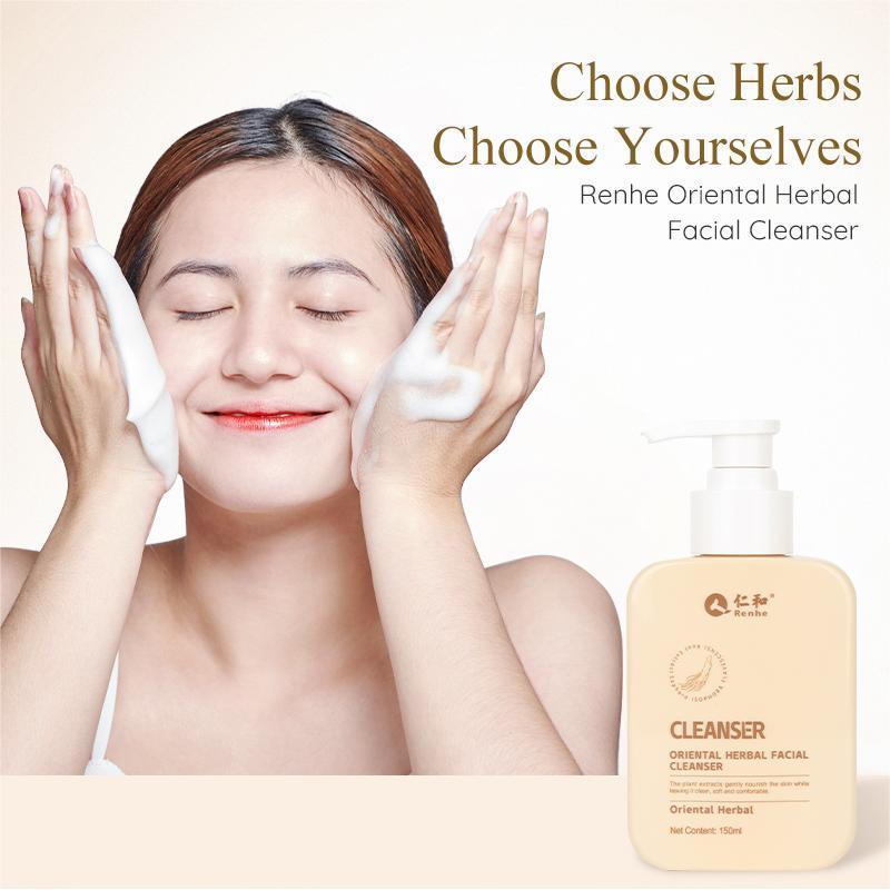 Oriental Herbal Face Cleanser, Gentle Moisturizing Exfoliate Facial Cleanser, Daily Skincare Product