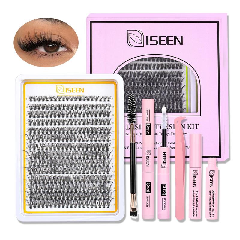 Individual Eyelash Extension Kit, 1 Set Including Lash Bond & Seal & Lash Remover & Tweezers & Brush, Eye Makeup Enhancement Tool for Women, Christmas Gift