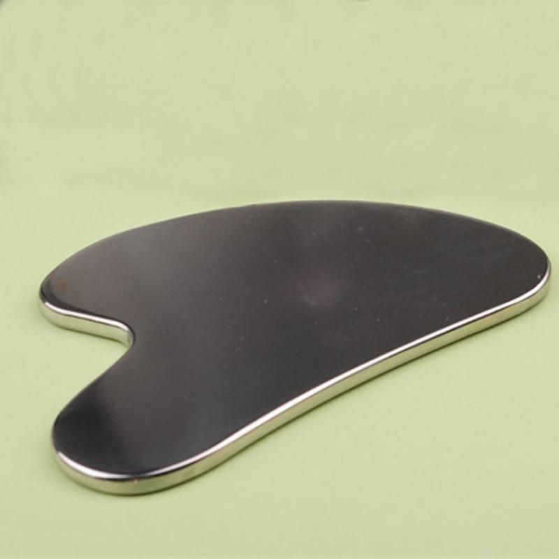 Stainless Steel Heart-shaped Gua Sha Board, Face & Neck Massage Tool, Skin Care Tool for Home & Spa Use, Facial Skin Care Tool for Women