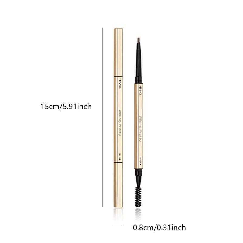 Double-ended Eyebrow Pencil, 1 Count Long Lasting Eyebrow Pencil, Brow Styling Brush, Brow Shading & Filling Pencil, Brow Brush Makeup Tool, Eye Makeup Products, Christmas Gift