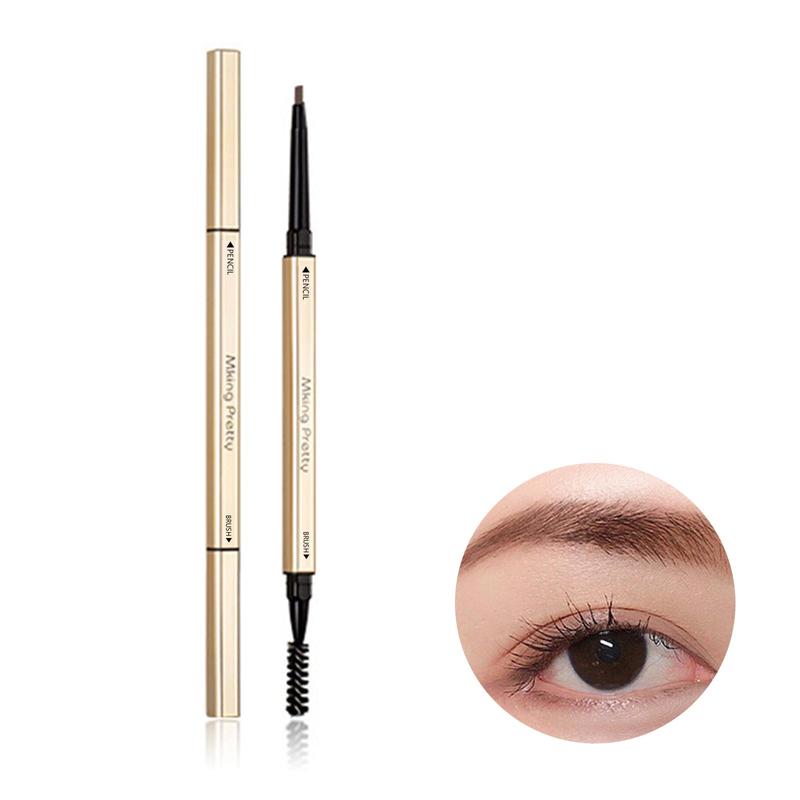 Double-ended Eyebrow Pencil, 1 Count Long Lasting Eyebrow Pencil, Brow Styling Brush, Brow Shading & Filling Pencil, Brow Brush Makeup Tool, Eye Makeup Products, Christmas Gift