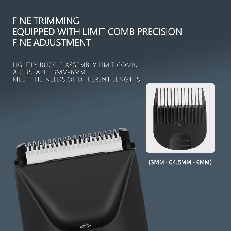 Electric Body Hair Trimmer, 1 Set Professional LCD Display Body Hair Removal Machine for Men and Women, Multifunctional Shaver Groomer with Base