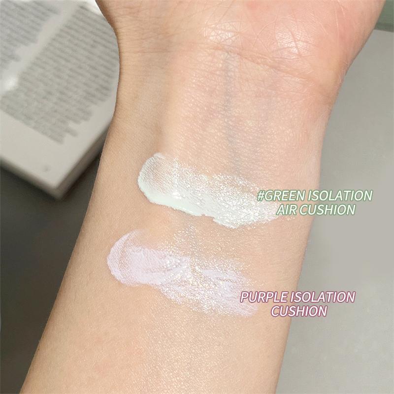 Moisturizing Air Cushion Concealer Foundation,1 Count Skin Color Correcting Face Primer for Daily Use, Facial Makeup Cream for Women & Girls