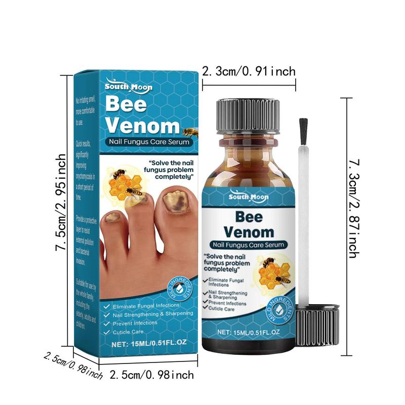 Bee Venom Nail Care Serum, 2 Counts Nail Strengthening Serum, Nail Care Product for Women & Men, Nail Moisturizer, Nail Care Product, Christmas Gift