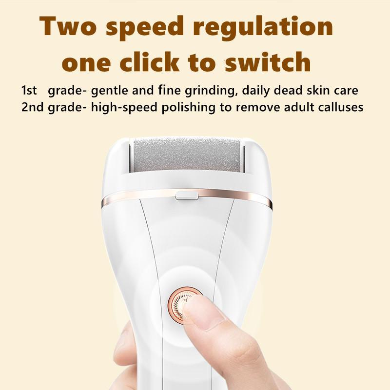 Rechargeable Electric Foot File, Professional Foot Callus Remover Kit, Portable Foot Care Tool for Dead, Hard, Cracked Dry Skin