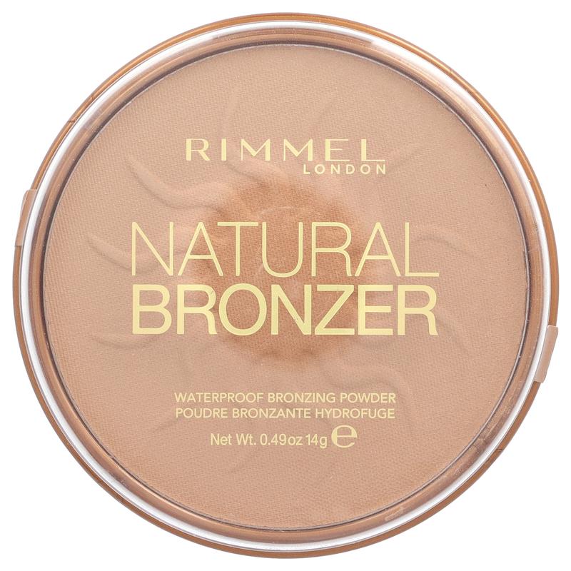 Rimmel London Natural Bronzer, Waterproof Bronzing Powder, 021 Sun Light, 0.49 oz (14 g)