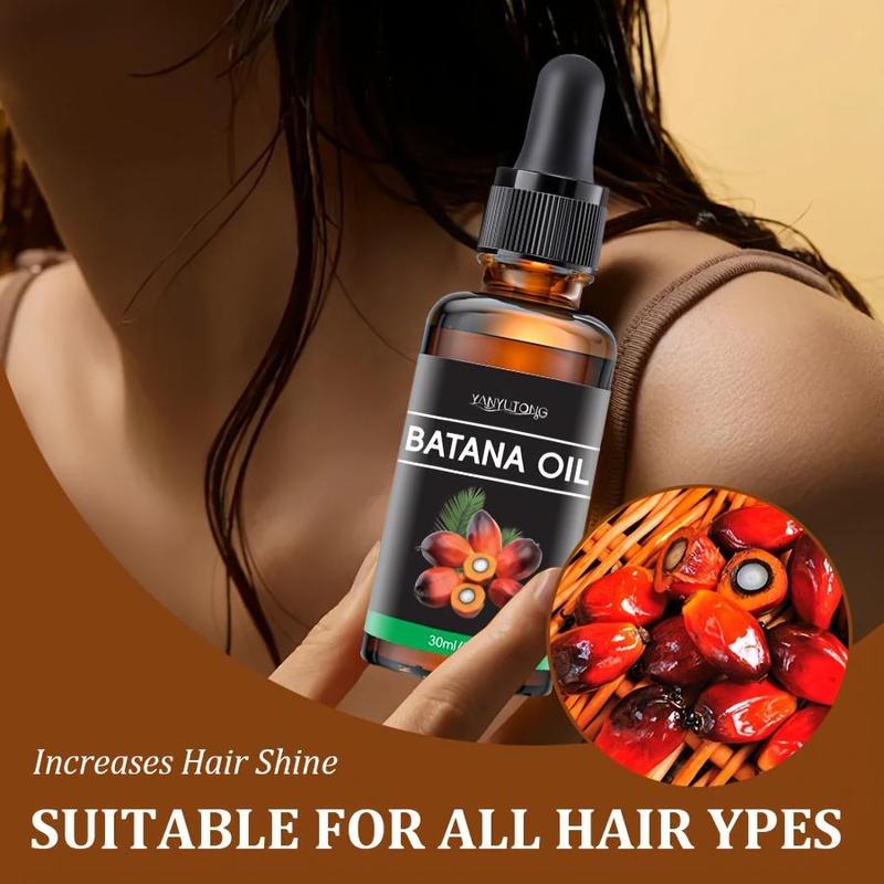 Batana Oil Hair Serum, 3 Counts set Moisturizing Hair Oil, Hair Care & Styling Product for Dry & Rough Hair, Hair Care Product for Women & Men