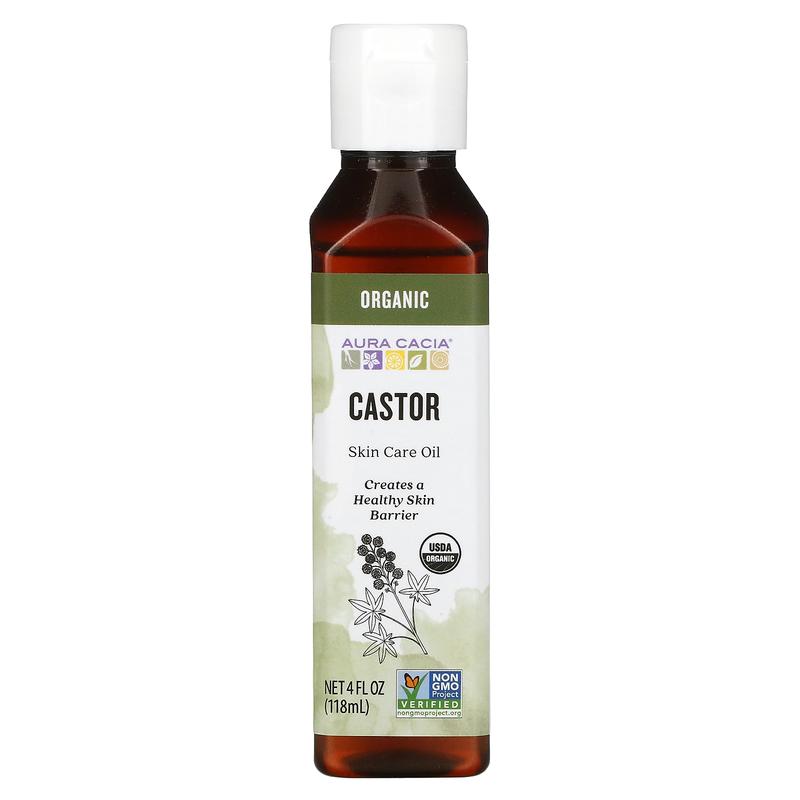 Aura Cacia Skin Care Oil,  Castor, 4 fl oz (118 ml)