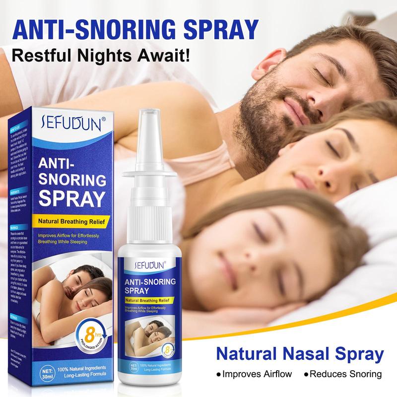 Sleep Anti Snoring Spray, 2 Counts Nasal Breathing Spray, Nasal Cleaning Spray, Nasal Care Product for Men & Women