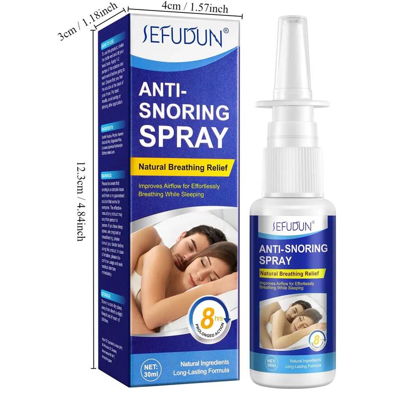 Sleep Anti Snoring Spray, 2 Counts Nasal Breathing Spray, Nasal Cleaning Spray, Nasal Care Product for Men & Women