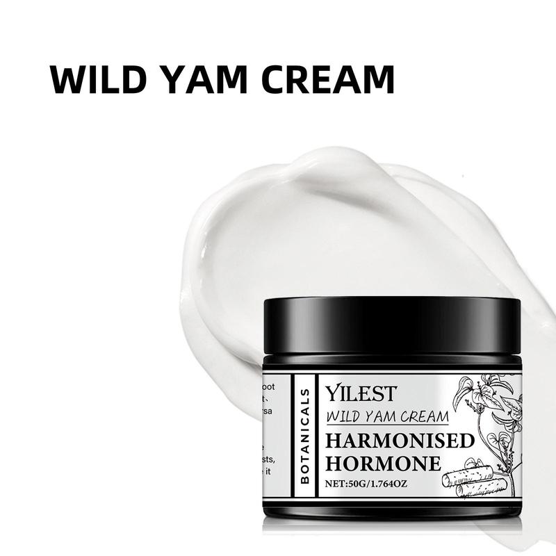 50g Wild Yam Cream, Natural Yam Essence Nourishes Skin and Balances Hormones, Moisturizing Facial Skin Care Product for Women & Men