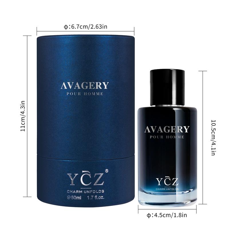 YCZ  Men's Perfume New Round Box Packaging,1.7oz(50ml),Long Lasting Men Cologne.