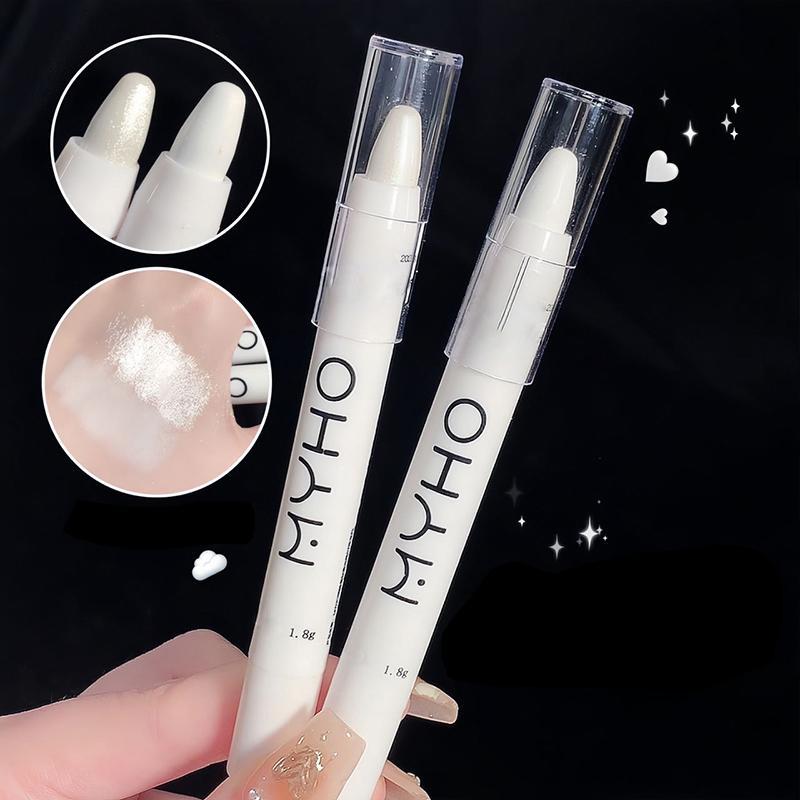 Natural Face Brightening Glossy Highlighter Makeup Stick, Long Lasting Glitter and Matte Eyeliner Pen for Summer Gift, Facial Cosmetic Accessories, Christmas Gift