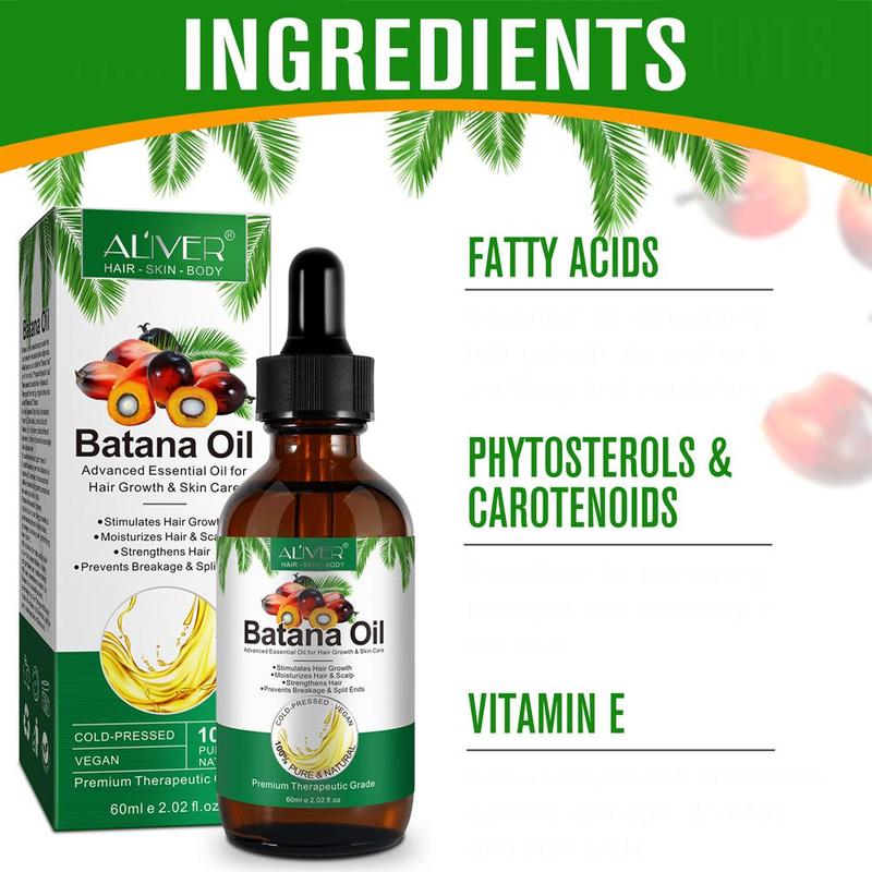 Batana Oil, Organic Cold Press Natural Hair Oil, Hair Care Product for Hair & Skin Radiance, Moisturizing & Nourishing Product