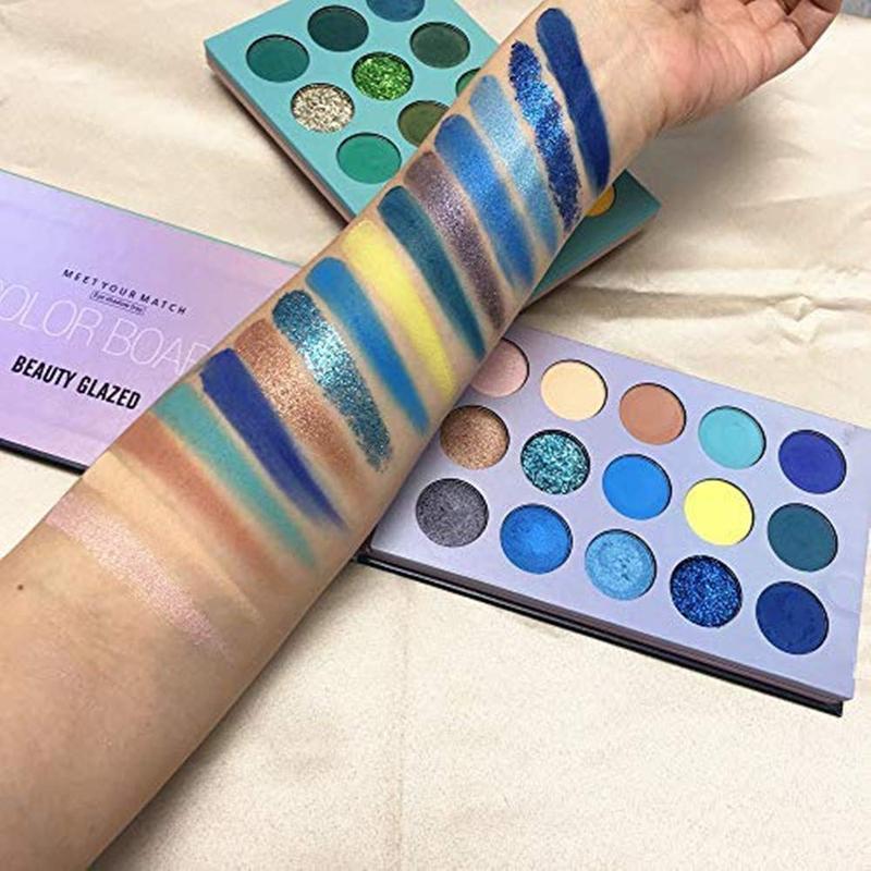 4 in 1 60 Color Eyeshadow Palette, High Pigmented Glitter Matte Eye Shadow, Rotatable Vibrant Color Makeup Palette, Eye Cosmetic