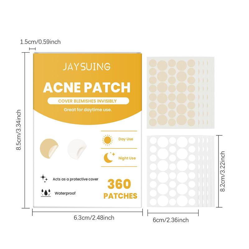 Acne Patches, 1 Box Round Shaped Invisible Acne Cover Patches, Overnight Acne Patches, Facial Skin Care Products for Women & Men