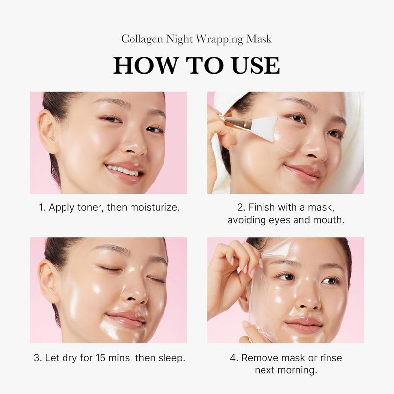 [Official Medicube Partner] Collagen Night Wrapping Mask 75ml, Skin Barrier Support, Deep Moisture Mask, Skin Renewal and Elasticity