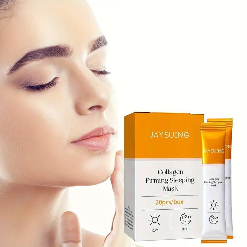 Collagen Firming Sleeping Mask, 20pcs box Deeply Moisturizing Facial Masks, Hydrating Face Mask, Skin Care Product for Women & Men