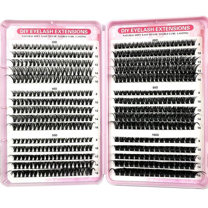 Mixed Length Individual False Eyelashes, 600pcs box Natural Look Eyelash Extensions, Self Grafting Curl Eyelashes, Eye Makeup Enhancement False Eyelashes, Christmas Gift