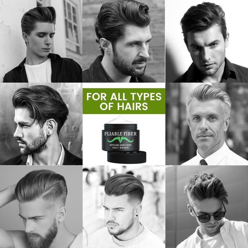 Hair Styling Cream, Natural Fluffy Styling Gel for Gift, Hair Care & Beauty Product for Men