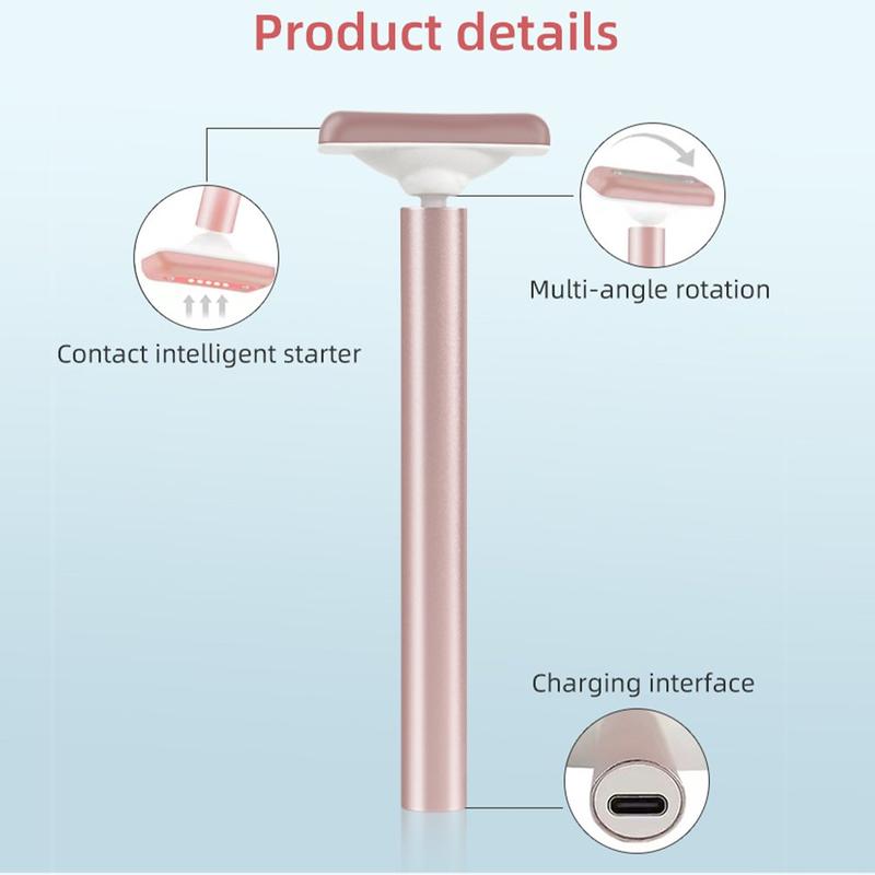 Newest 4 In 1 Electric Golden Beauty Stick V Face Artifact Facial Massage Stick Beauty Equipment Vibration Meter Aluminum Durable