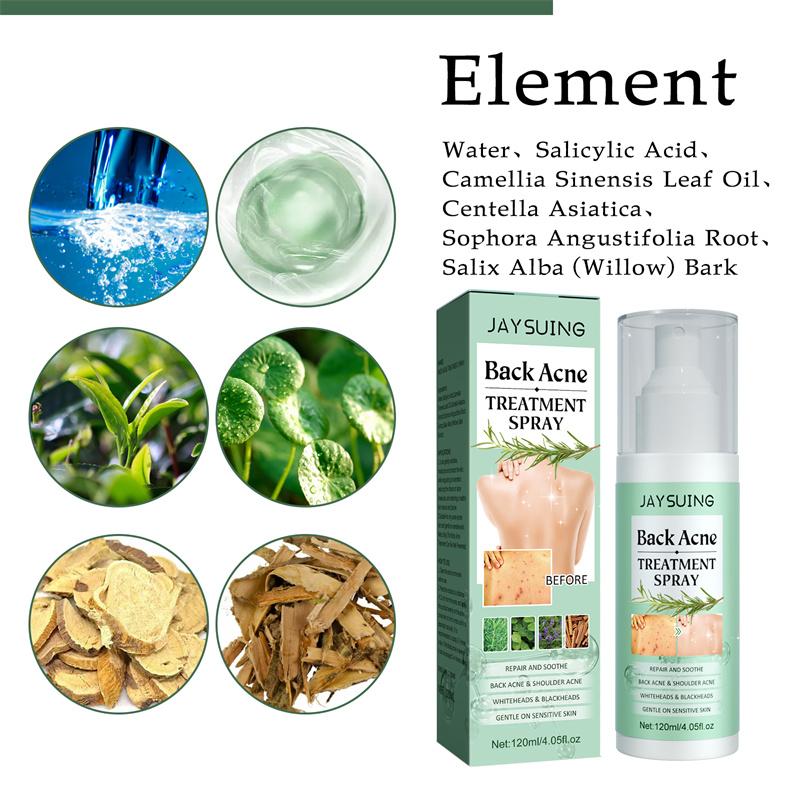 Back Acne Treatment Spray, Herbaluxy Back Acne spray, Anti Acne Marks Spot Removal Serum Moisturizing, Acne Treatment for Clear Back and Body Acne Moisture Skincare Gentle Sensitive Moisturizer Moisturize Hydrating Skin Repair acne treatment