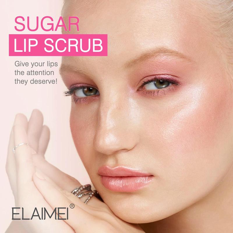 Sugar Smooth Lip Scrub, 2 Counts Moisturizing Exfoliating Lip Scrub, Refreshing Lip Care Product for Women & Girls, Christmas Gift