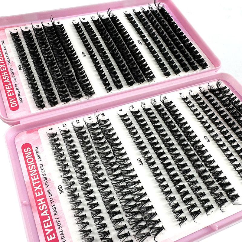 Mixed Length Individual False Eyelashes, 600pcs box Natural Look Eyelash Extensions, Self Grafting Curl Eyelashes, Eye Makeup Enhancement False Eyelashes, Christmas Gift