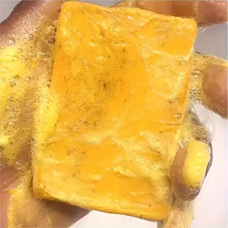 Curcuma soap Turmeric Soap Bar for Body & Face - Made with Natural and Organic Ingredients. Gentle Soap – For All Skin Types –  4.5oz Bar Facial Skincare Cleanser Facial Cleansing Facial Wash