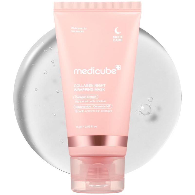 [Official Medicube Partner] Collagen Night Wrapping Mask 75ml, Skin Barrier Support, Deep Moisture Mask, Skin Renewal and Elasticity