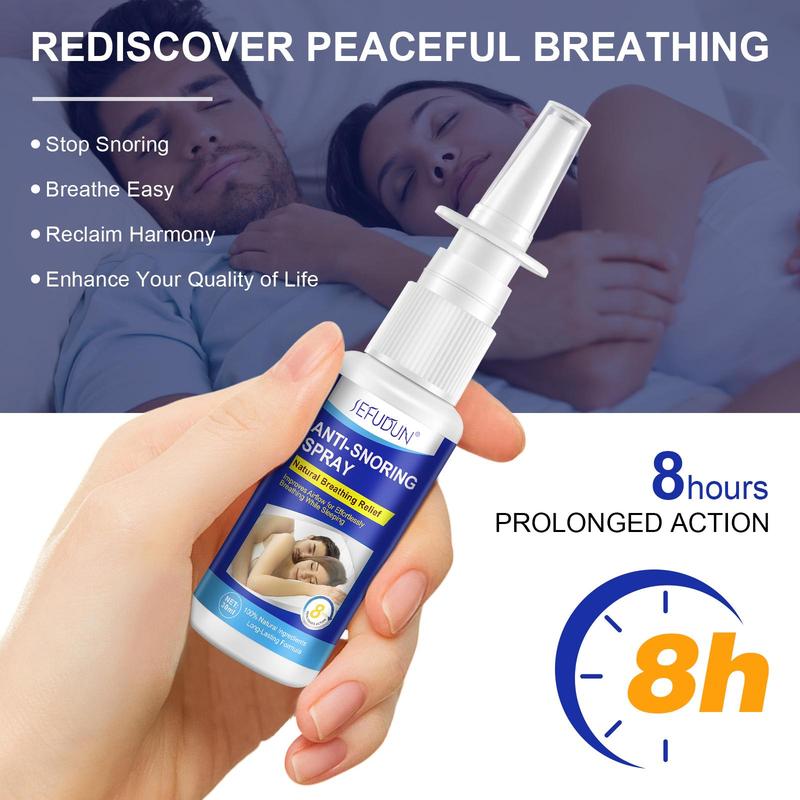 Sleep Anti Snoring Spray, 2 Counts Nasal Breathing Spray, Nasal Cleaning Spray, Nasal Care Product for Men & Women