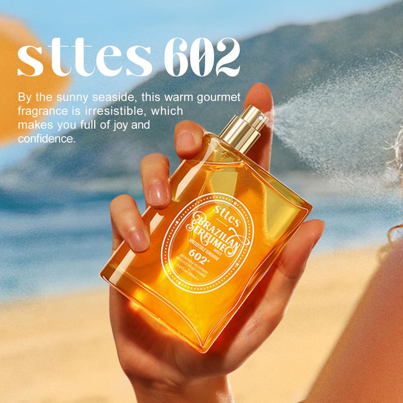 Sttes brazilian Perfume 602#（Irresistible Sunshine） - Eau De Perfume 100ml (3.4fl Oz)  vanilla Gourmet tune (Caramel vanilla flavor) sttes brazilian