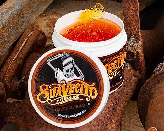 Suavecito Pomade Original For Men 4 oz, 1 Pack - Medium Shine Water Based Wax Like Flake Free Hair Gel  Cleansing Haircare Haircare Frizz Scent Handy