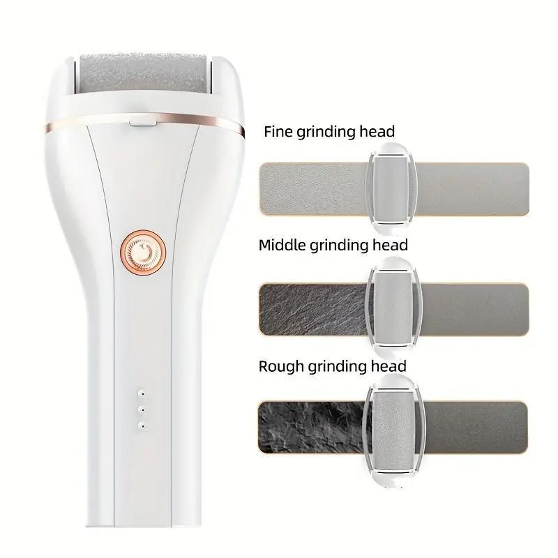 Rechargeable Electric Foot File, Professional Foot Callus Remover Kit, Portable Foot Care Tool for Dead, Hard, Cracked Dry Skin