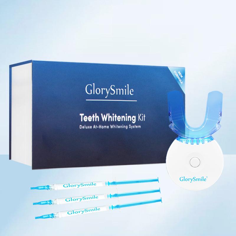 GlorySmile Teeth Whitening Kit with 5x LED Light, 22% Carbamide Peroxide Oral Care Black Friday Christmas Deal