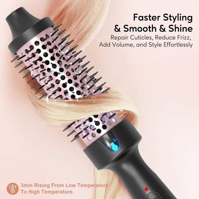 Negative Ion Hair Curler, 1 Box Hair Straightening Comb & Hair Curling Comb, Professional Hair Styling Tool for Home & Salon Use