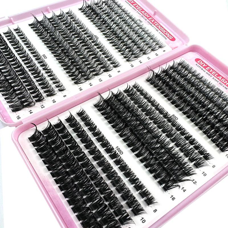 Mixed Length Individual False Eyelashes, 600pcs box Natural Look Eyelash Extensions, Self Grafting Curl Eyelashes, Eye Makeup Enhancement False Eyelashes, Christmas Gift