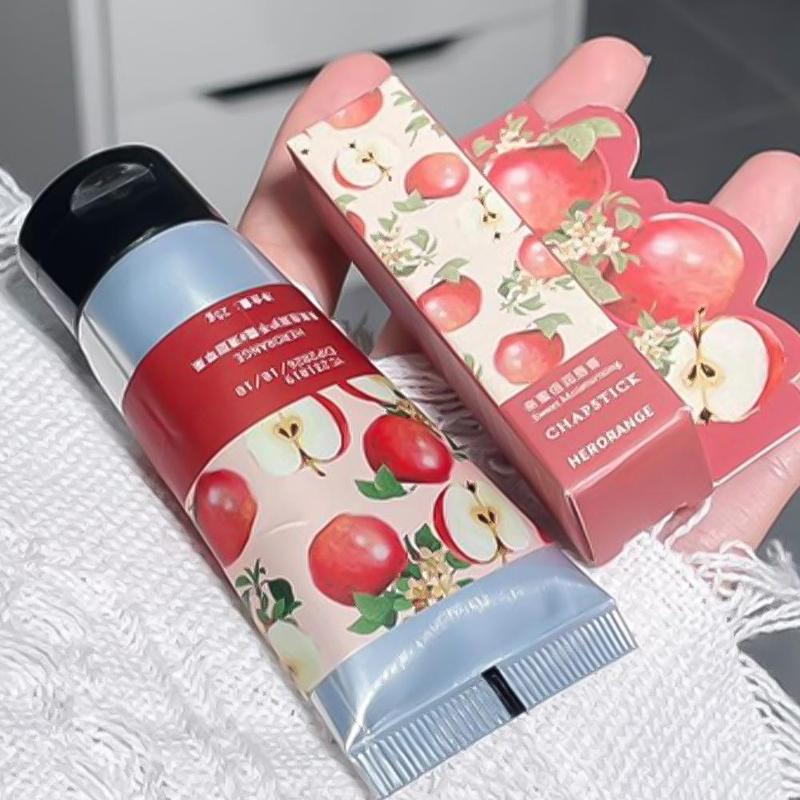 Lip Butter Balm & Hand Lotion Skincare Set, 2pcs set Moisturizing Lipstick & Hand Lotion, Portable Anti-cracking Hand Cream, Hydrating Lip Balm for Women & Girls