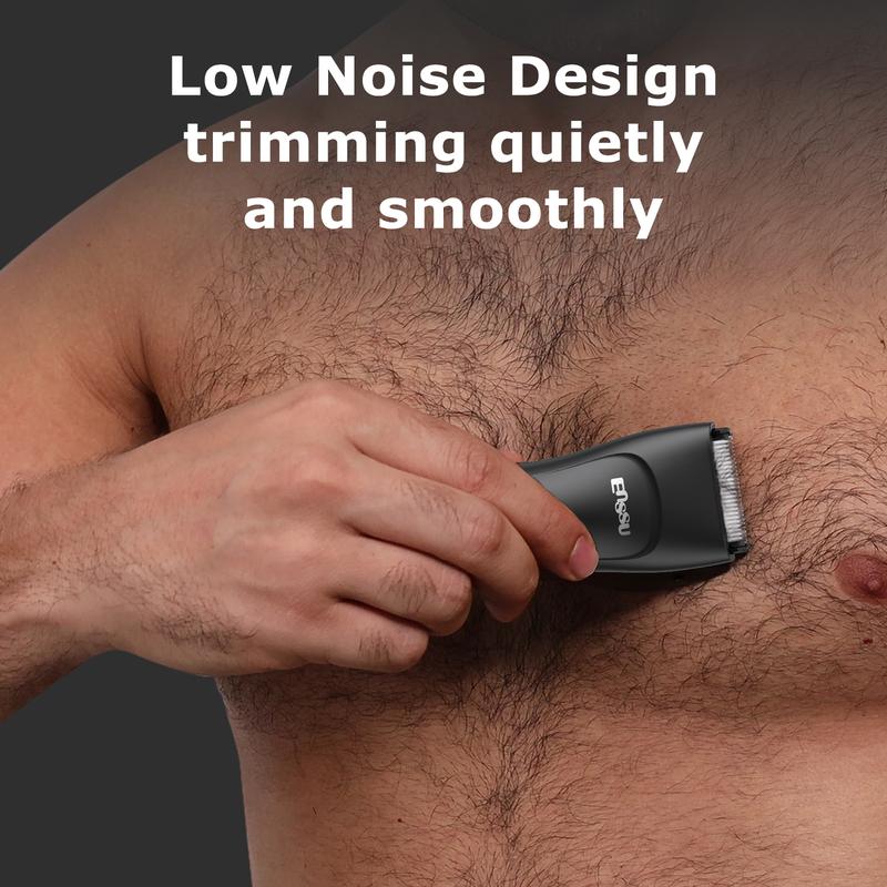 Waterproof Wet Dry Clippers, Rechargeable and Wireless Charging Body Trimmer, Male Hygiene Grooming Razor, Ball, Beard Trimmer for Men, Best Gift for Loved Comfort，  lectric Groin Hair Trimmer, Replaceable Skin Safe Ceramic Blade Heads, wireless  shaver
