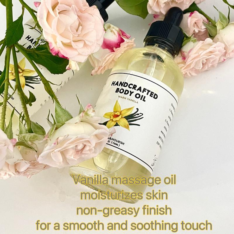 Silky Smooth Skin Body Oil – Handcrafted with Warm Vanilla Essence