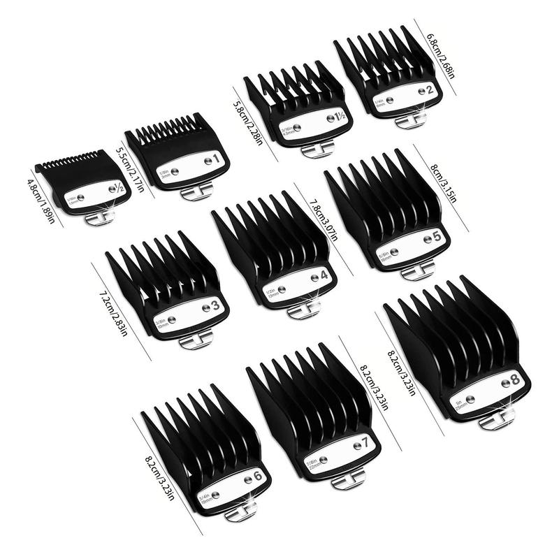 Hair Clipper Positioning Cutting Comb, 10pcs set Electric Hair Clipper Positioning Cutting Comb, Salon Grade Hair Clipper Accessories