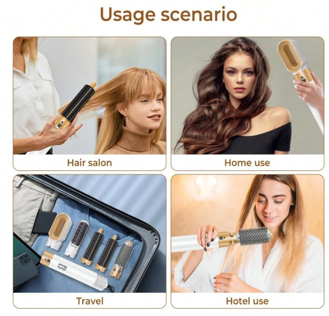 Multifunctional Hair Dryer Brush Set 5 IN 1, 60000RPM Hair Styling Tools, For Hair Volumizer Drying Straightening Curling, Mother's Day, Halloween, Thanksgiving, Christmas And Holiday Gifts